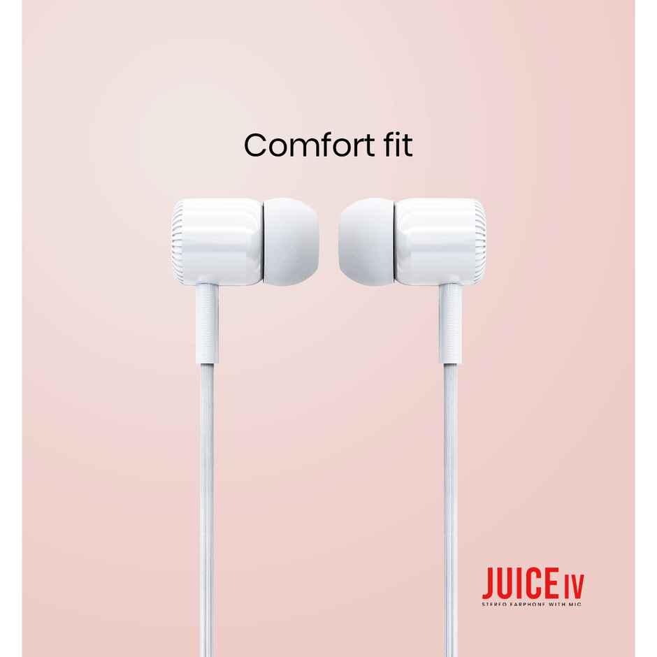 Swiss Military Audio Earphone Juice4, 3.5mm Audio Jack - White