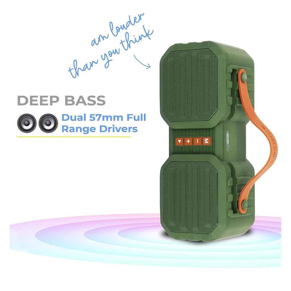 Zebronics Sound Feast 50, 14W BT Speaker, USB, MSD, FM, Call Function (Green)