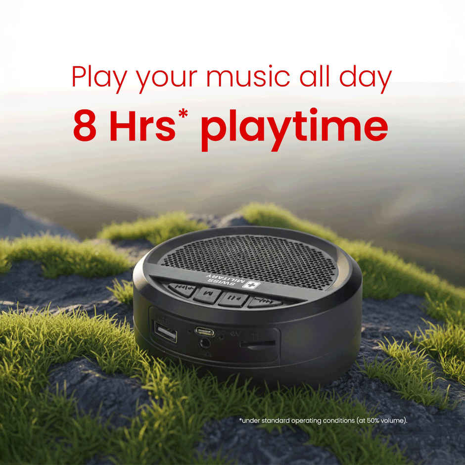 Swiss Military Ancha O | BT Speaker V5.4 | Upto 8 hrs | 5W | Portable Speaker