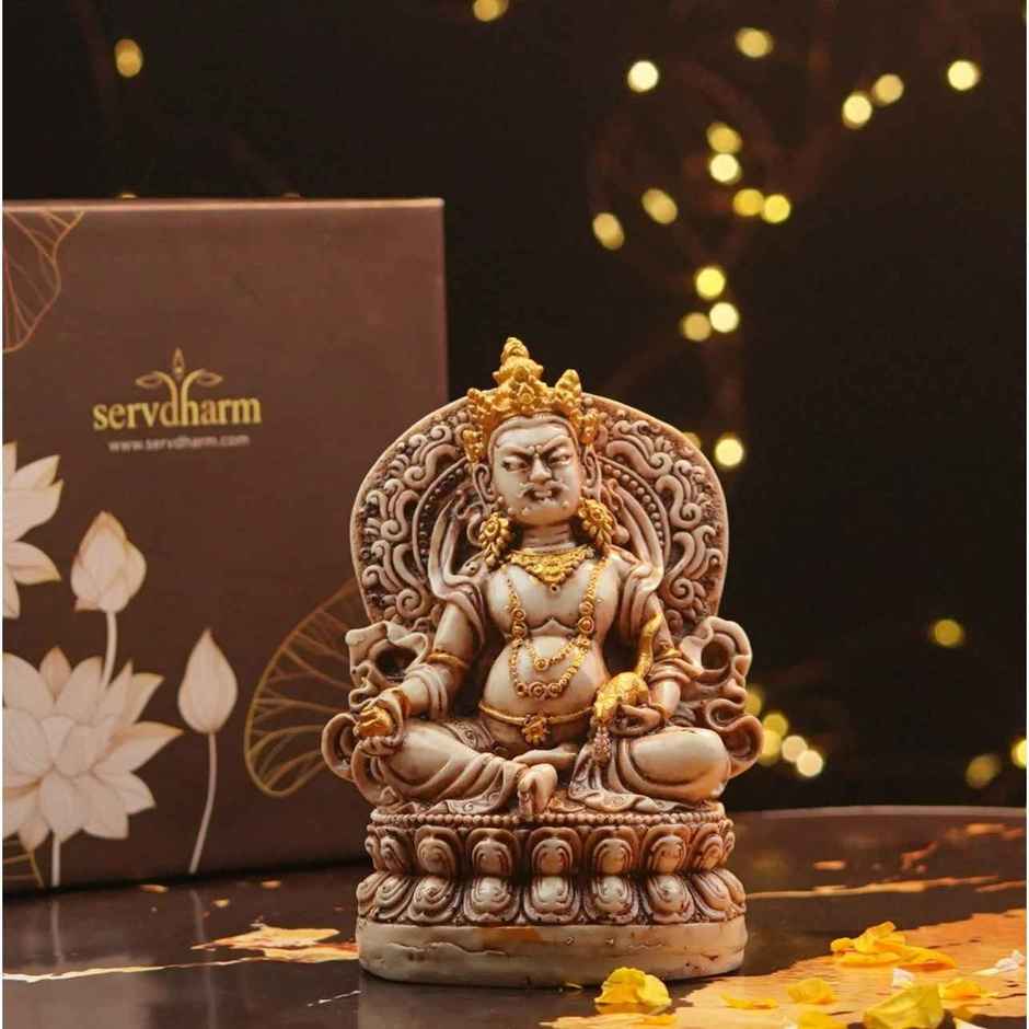 Lord Kuber Statue 4.5 | Kubera | The God Of Wealth | ServDharm
