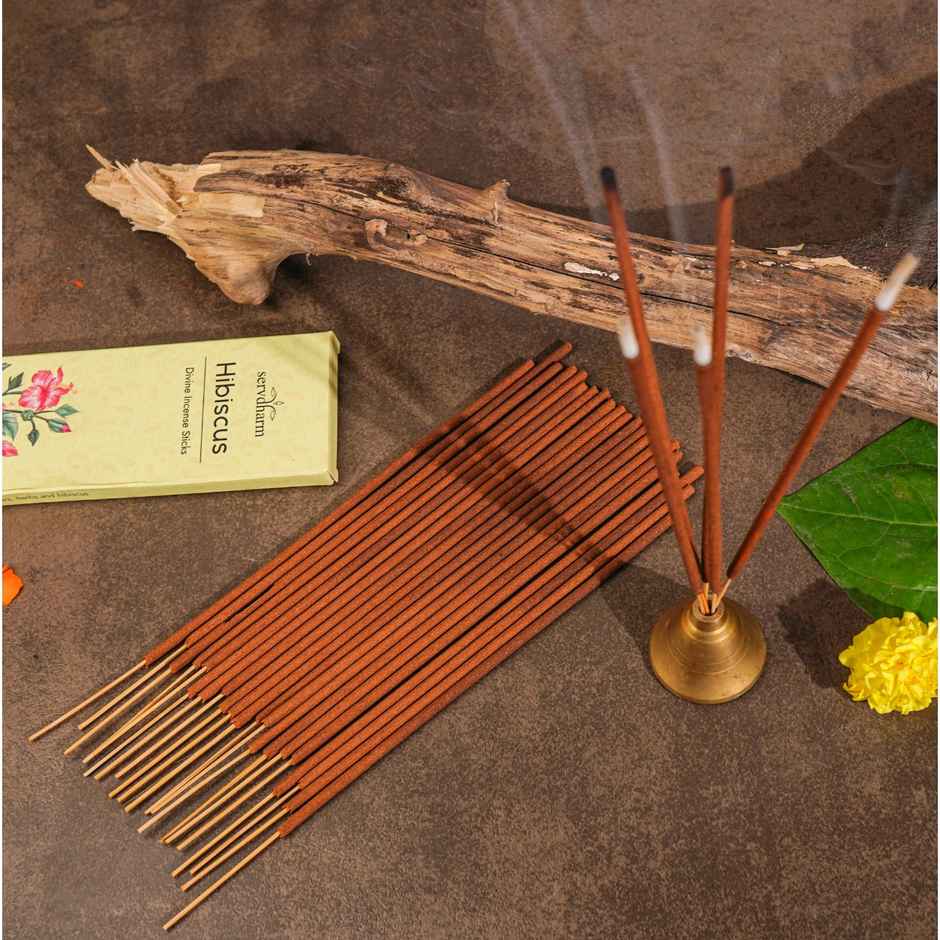 Hibiscus Divine Incense Sticks | Fragrance Sandalwood | ServDharm
