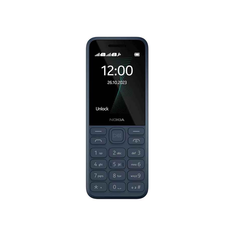 Nokia 130 Music Dual Sim Keypad Mobile | 2.4" Display | 1450 mAh Battery | Blue