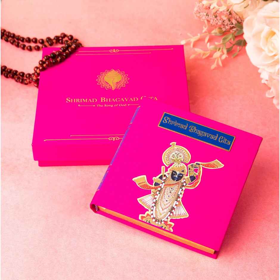 Servdharm Srimad Bhagavad Gita | Luxe Edition | Bright Pink