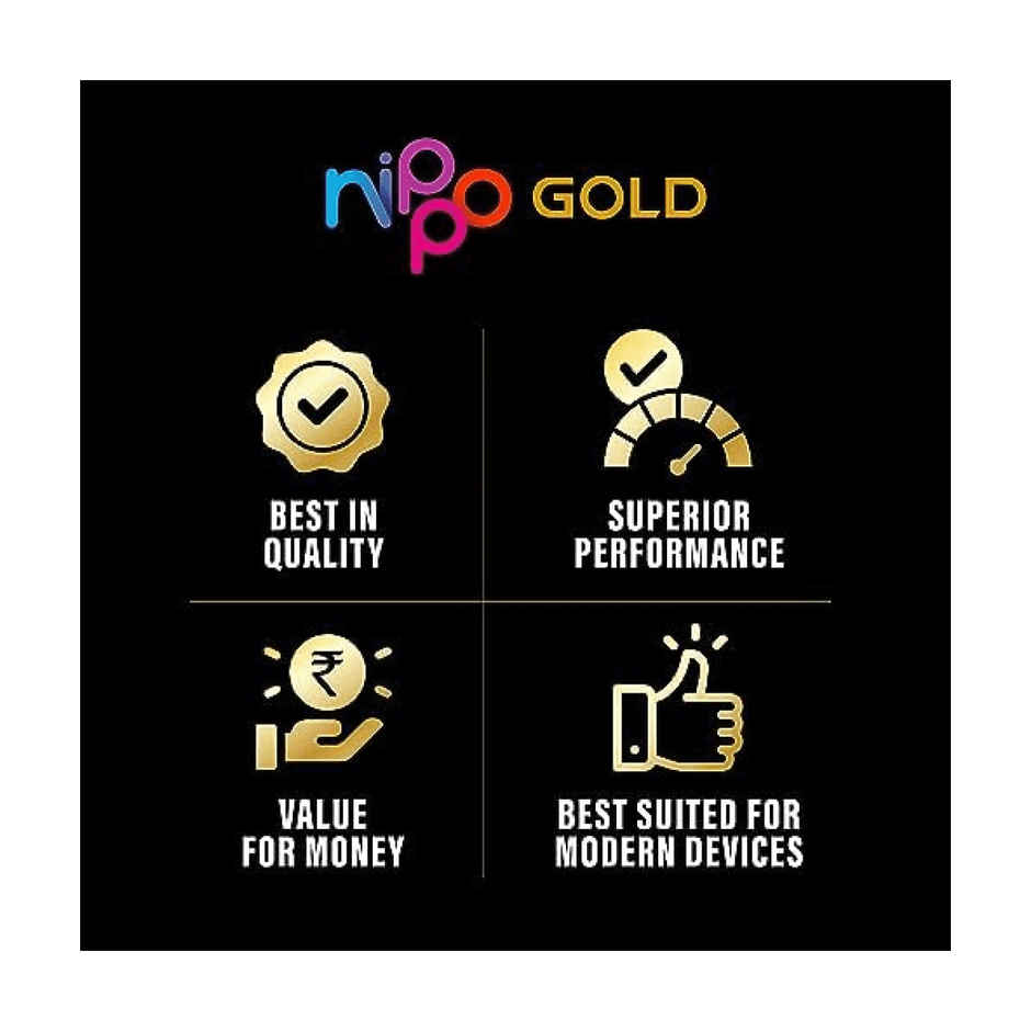 Nippo Gold Carbon Zinc AAA Batteries | Pack of 10