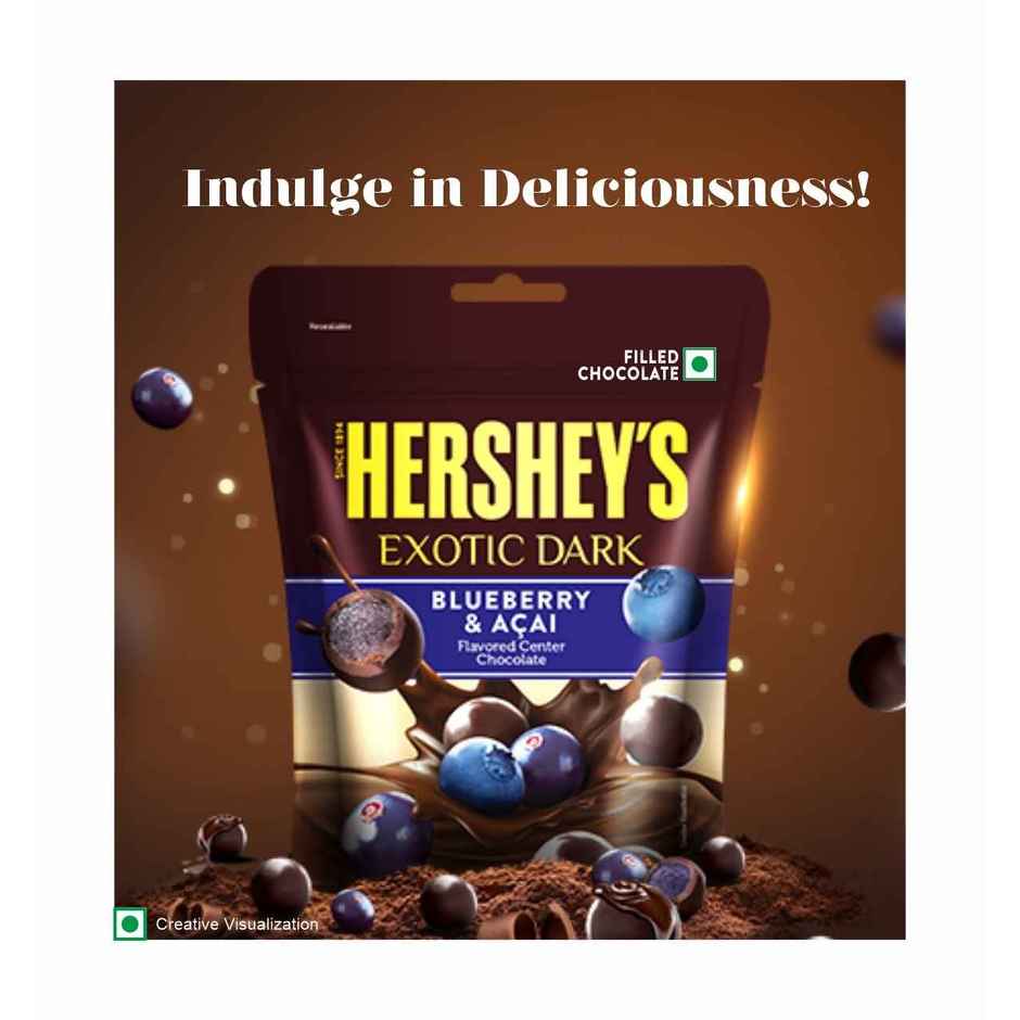 Hershey's Exotic Dark Blueberry And Acai | Chocolates Share Bag
