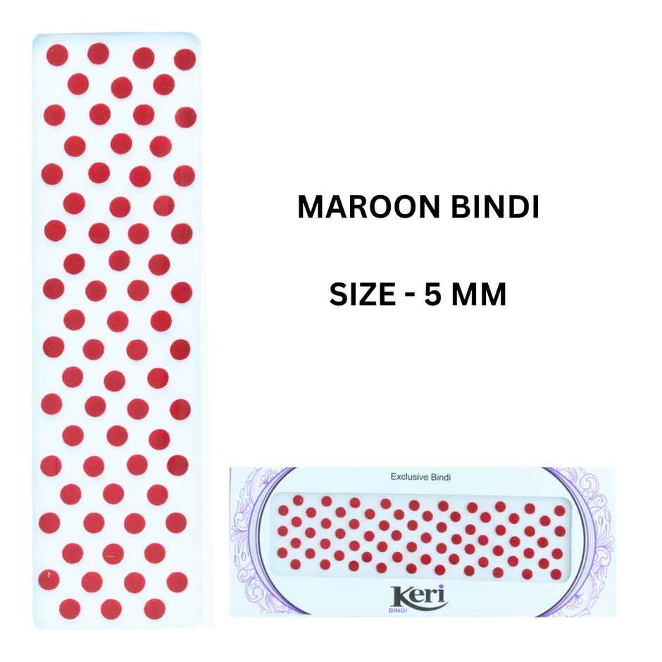 SE7EN Maroon Bindi - 5 mm