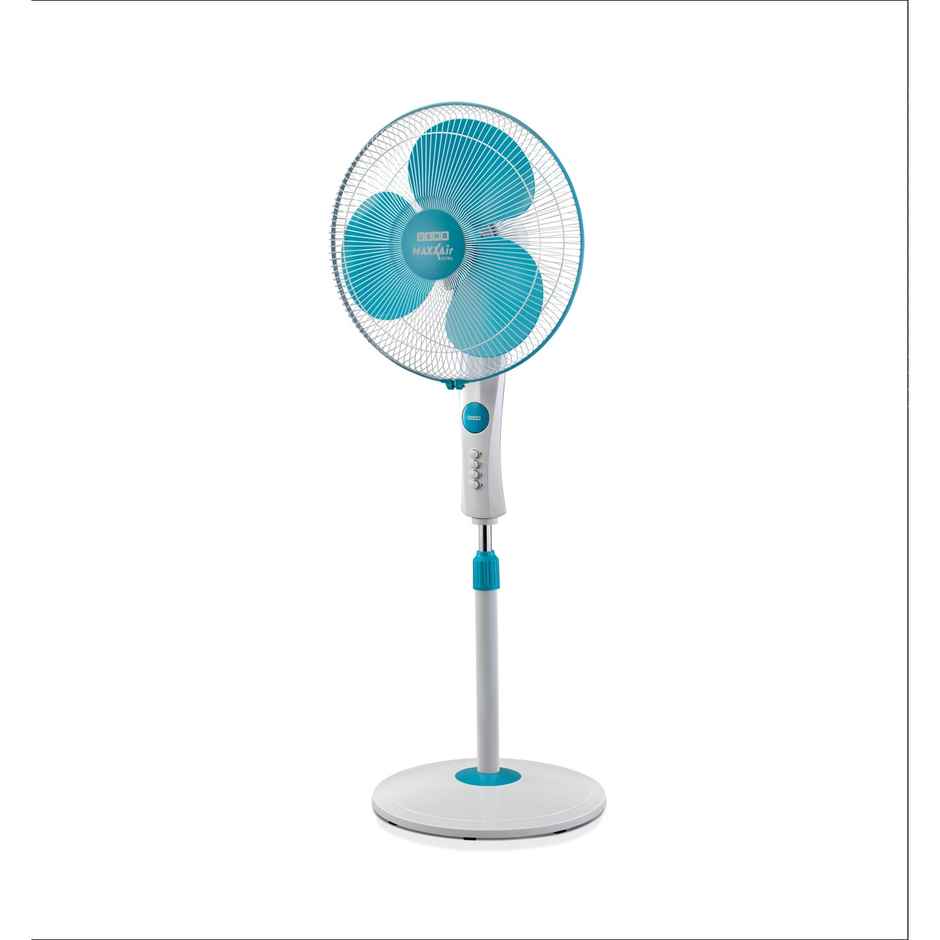 USHA Maxx Air Ultra Pedestal Fan, 400mm, 1350 RPM, Anti - Rust Protection, Copper Motor, Light Blue