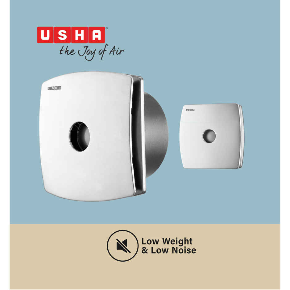 Usha Crisp Air Premia AF Exhaust Fan, 150mm , 2100 Rpm, Stainless Steel Finish