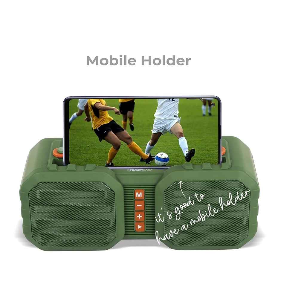 Zebronics Sound Feast 50, 14W BT Speaker, USB, MSD, FM, Call Function (Green)