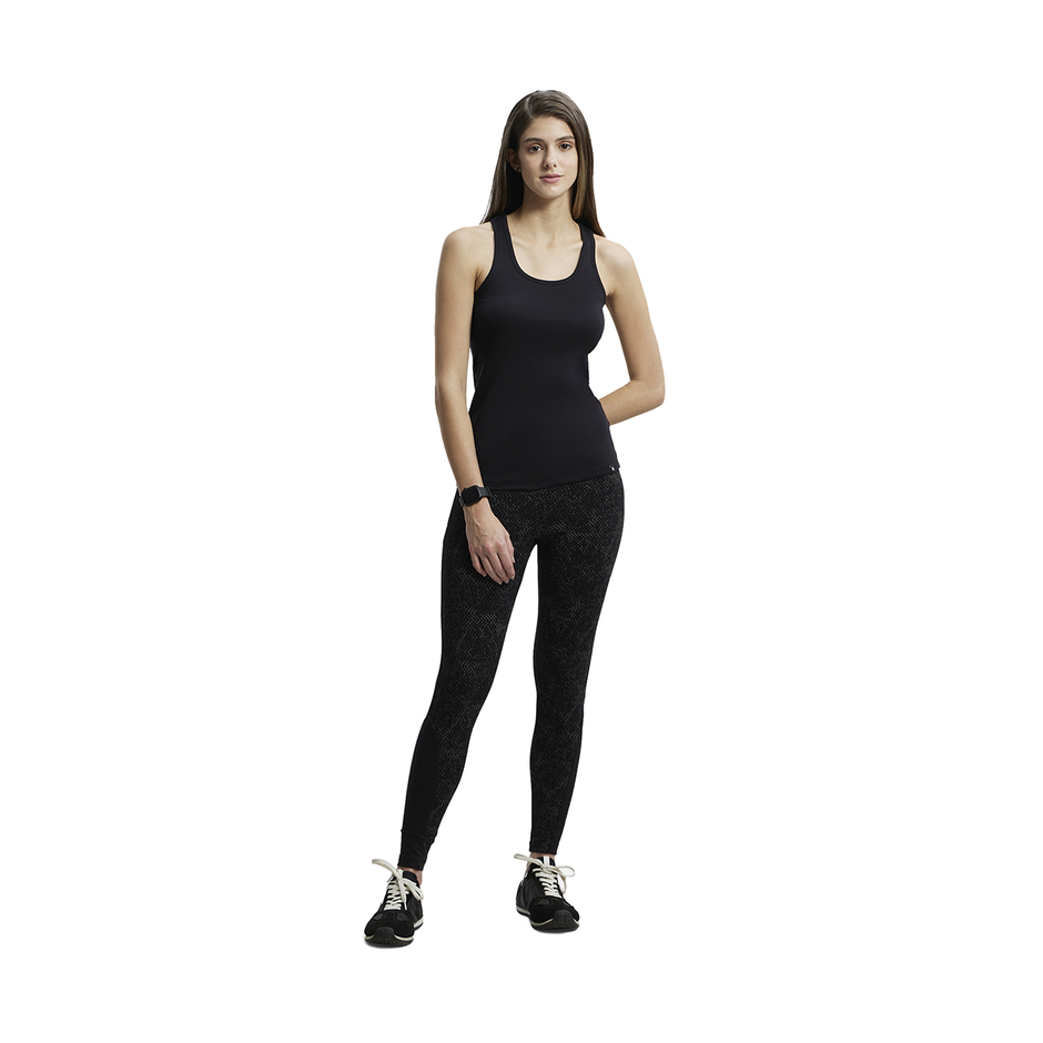 Jockey 1467 Women's Super Combed Cotton Rib Solid Tank Top|Slim Fit|Racerback | Black-M