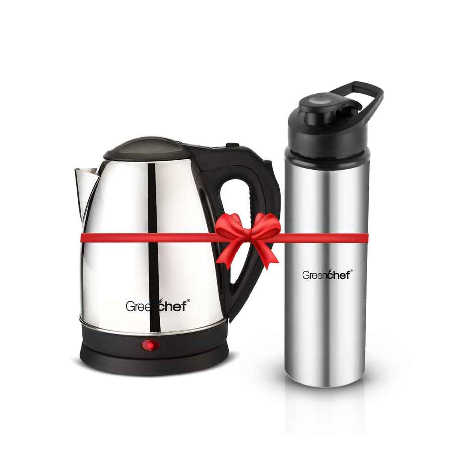 Greenchef Kettle Combo | Kettle 1.5ltrs Swift +SS Water 900 ml