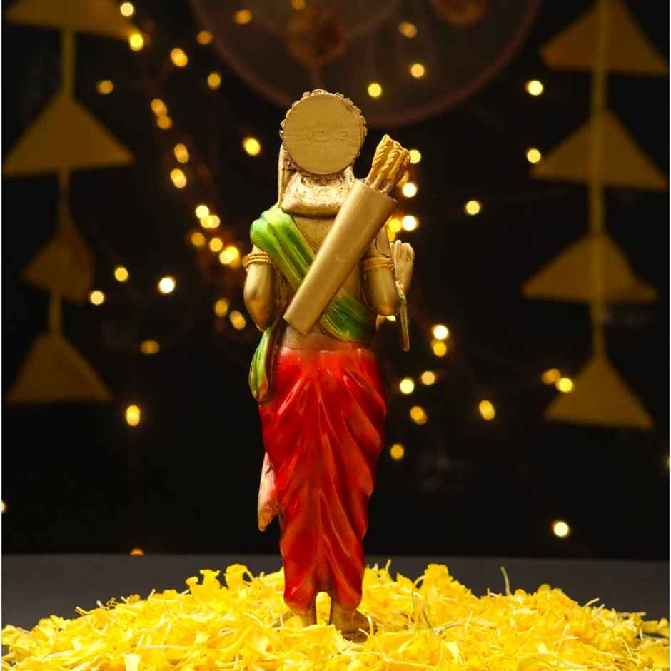 Antique Gold Ram Idol Resin 8 inch by ServDharm | ServDharm