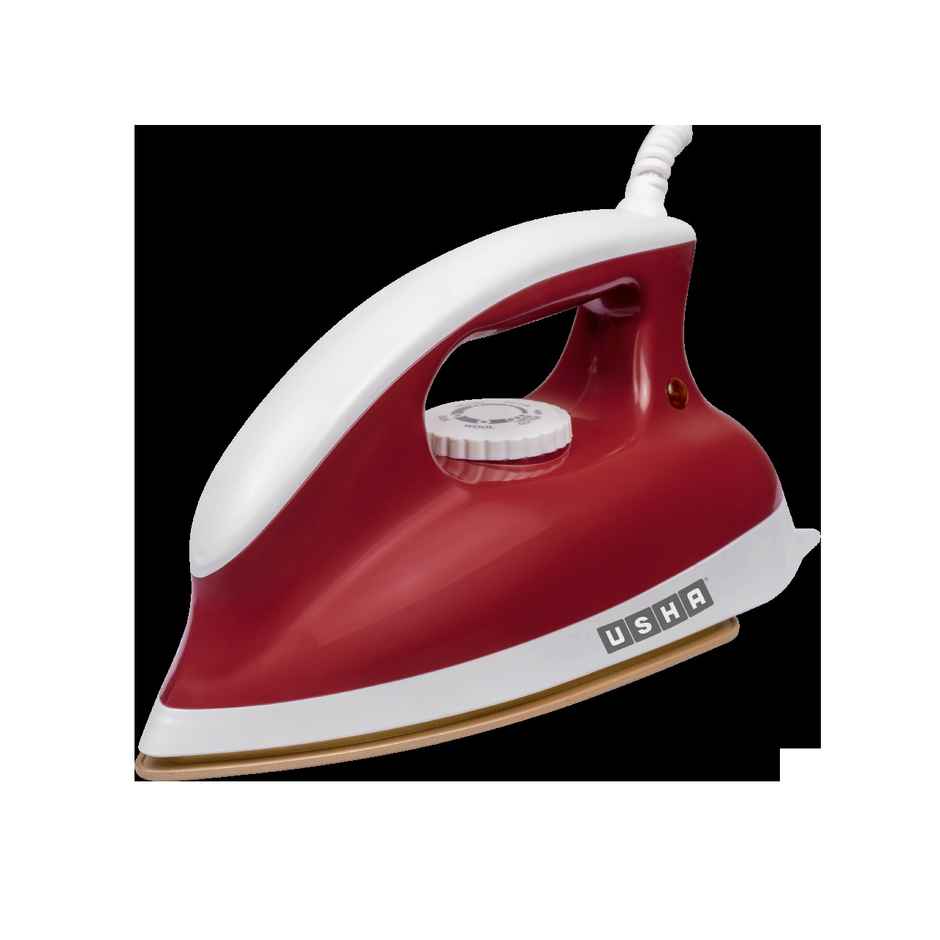 Usha Dry Iron Goliath (1200W, 1.80Kg Heavy Weight , 5 Fabric Settings, Red)