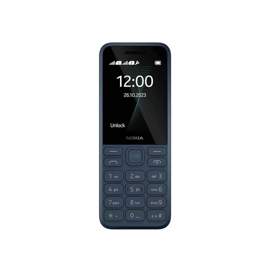Nokia 130 Music Dual Sim Keypad Mobile | 2.4" Display | 1450 mAh Battery | Blue