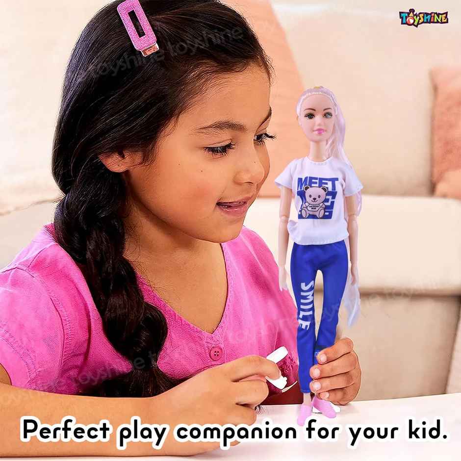 Toyshine Beautiful Summer Magic Couple Fashion Doll Toy Set For Baby Kids Dolls House Collection