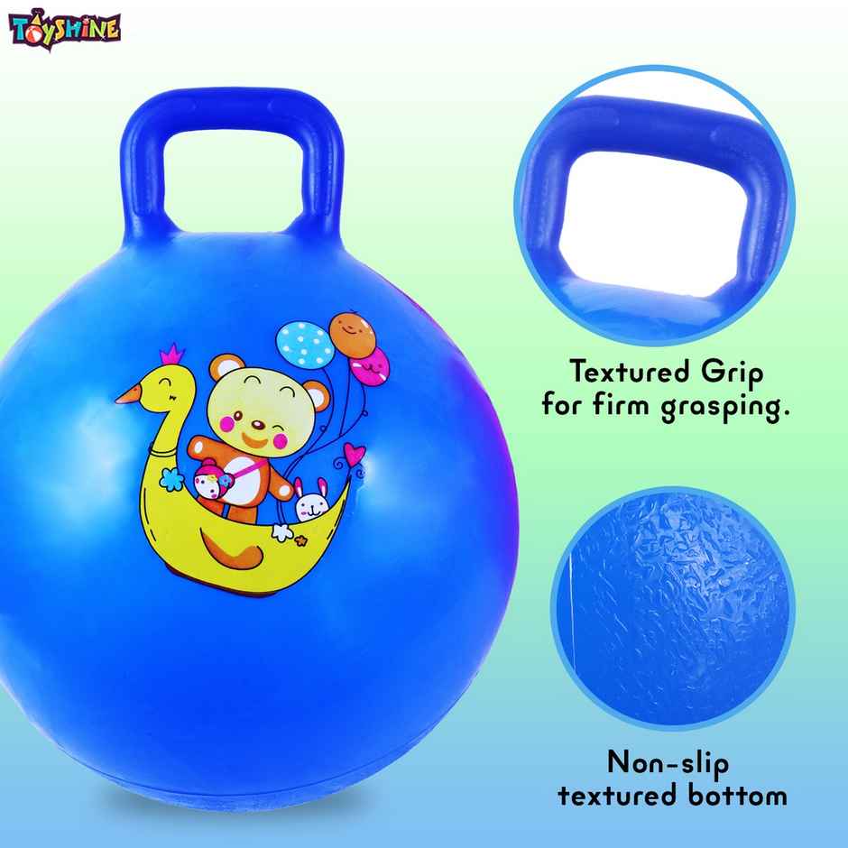 Toyshine 65Cm Hopper Ball For Kids Ages Inflatable Hopping Balls Jumping Therapy Ball Toys - Assorted