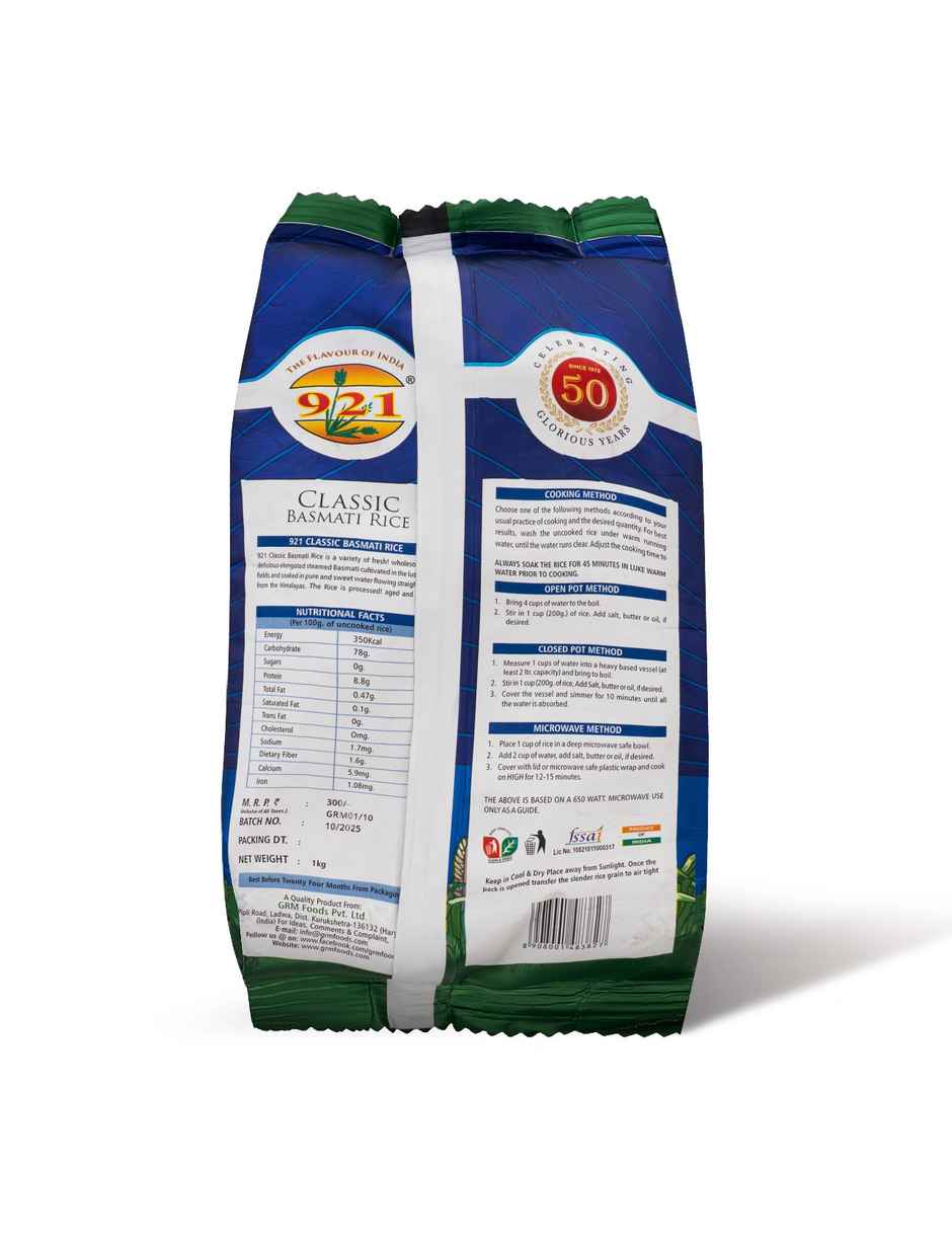 921 XXXL Classic 1121 Extra Long Grain Biryani Basmati Rice
