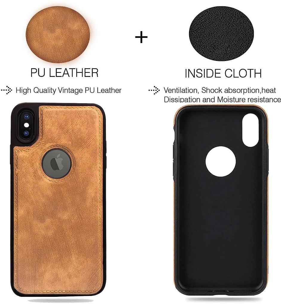 Artistque Case For Iphone X Back Cover - Premium Pu Leather Cover