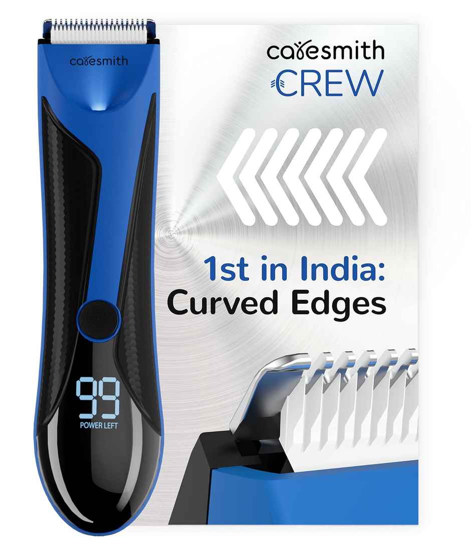 Caresmith Crew Manscaping Body Trimmer: Safe, Rechargeable Trimmer for Intimate Area Grooming