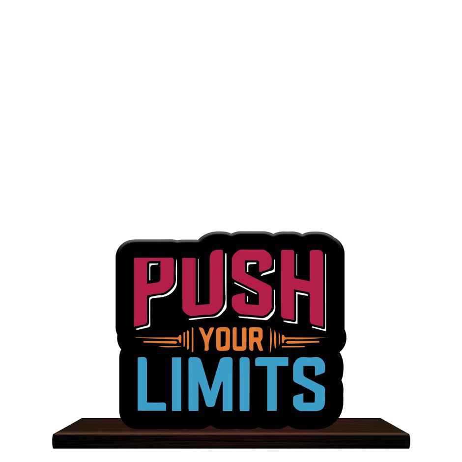 Mad Over Print Pust Your Limits - Table Decor for Office Desk, Home