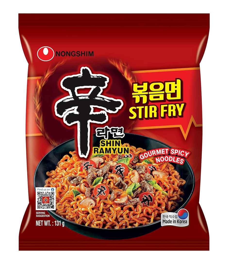 Nongshim Shin Ramyun Stir Fry Chicken Noodles