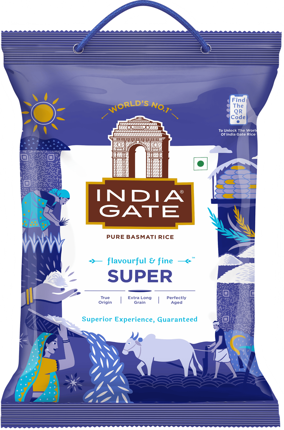 India Gate Flavourful and Fine Super Basmati Rice | Perfectly Aged Rice