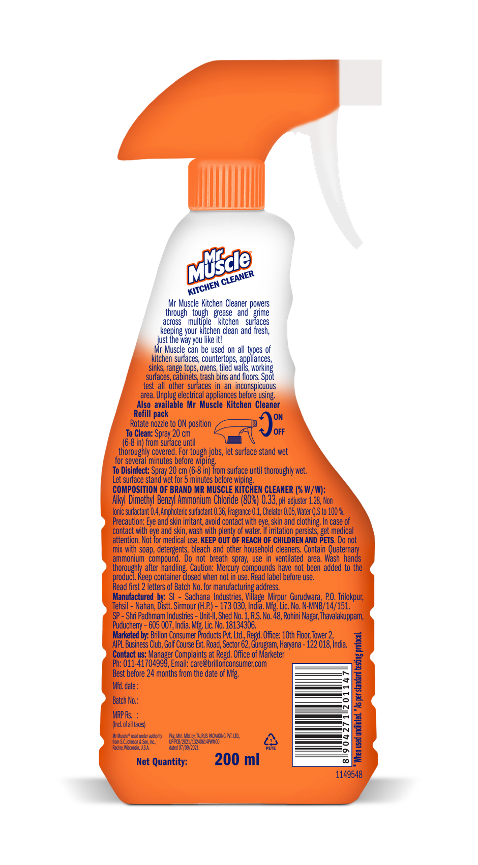 Mr Muscle Kitchen Cleaner