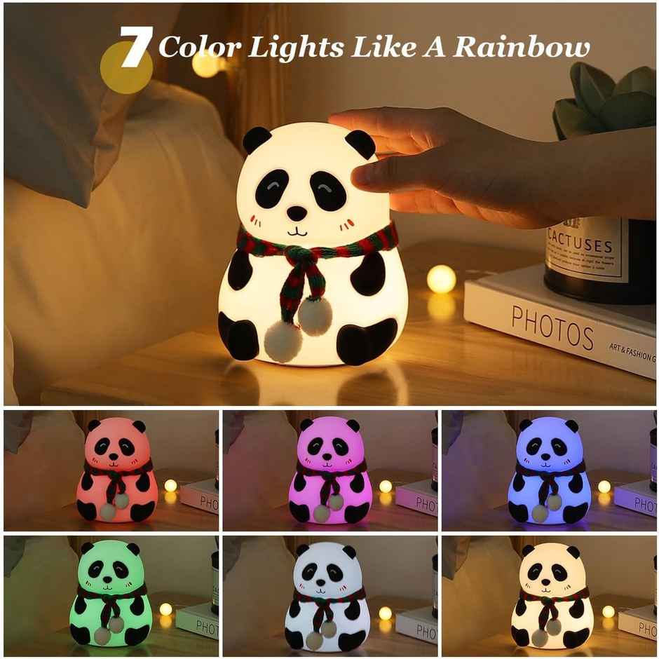 DesiDiya Panda LED Night Light - White | Color Changing - 1 pc