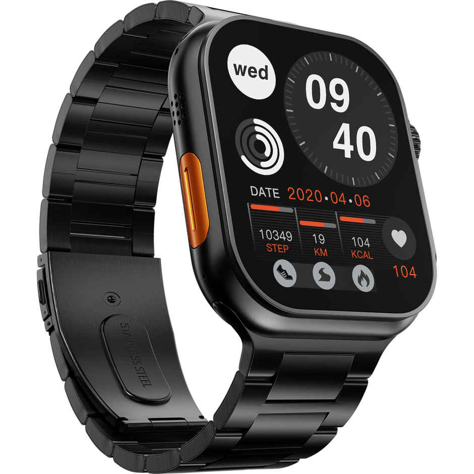 Fire-Boltt DAPPER | 2.1" AMOLED Display | BT Calling - Black (Chain Strap)