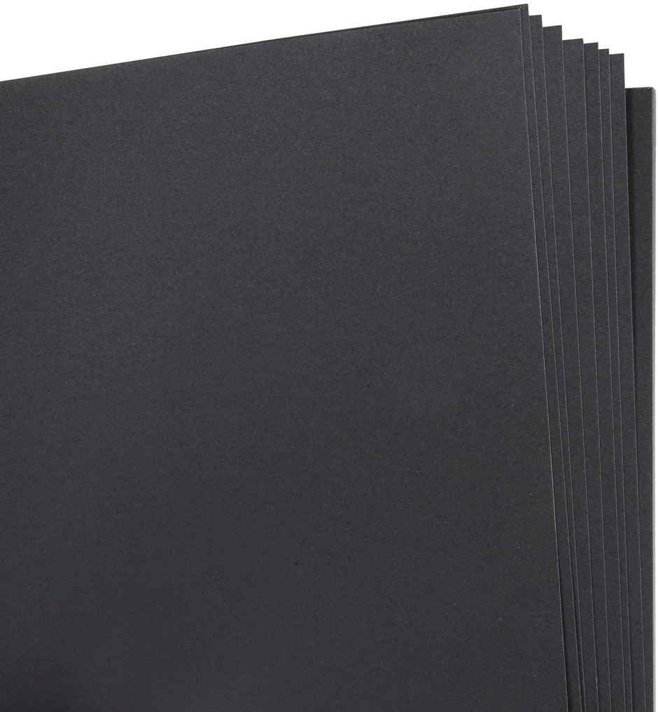 Drawguud Black Paper 200Gsm A4 8.3X11.7 In Pack Of 20