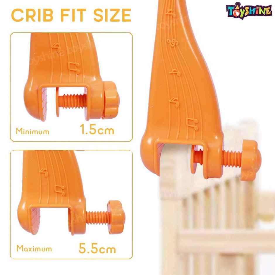 Toyshine Bed Ring Cot Mobile With Music Lights And Rattles Perfect Baby Musical Crib Mobile