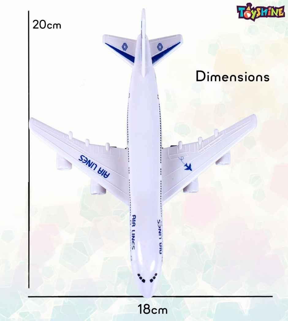 Toyshine Kids Play Vehicles Pull Back Airplane Toys For 3 4 5 6 Year Old Boys Girls-Multicolor