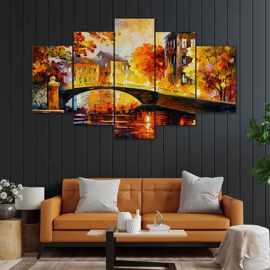 Perpetual Modern Art Wall Decor | Framed Paintings Set | UV Textured