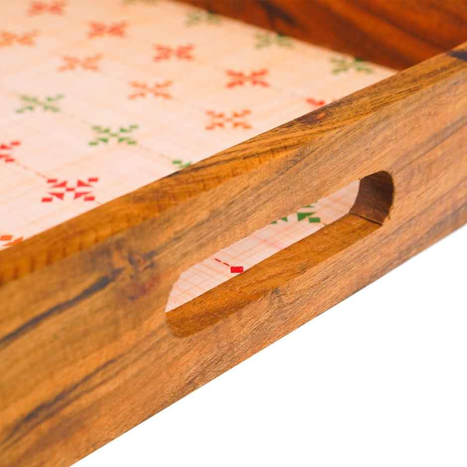 Sanjeev Kapoor by Oggn Turin Square Wooden Tray 10x10