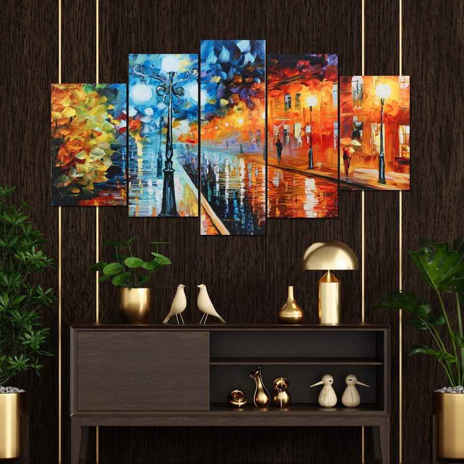 Perpetual Modern Art Wall Decor | Framed Paintings Set | UV Textured