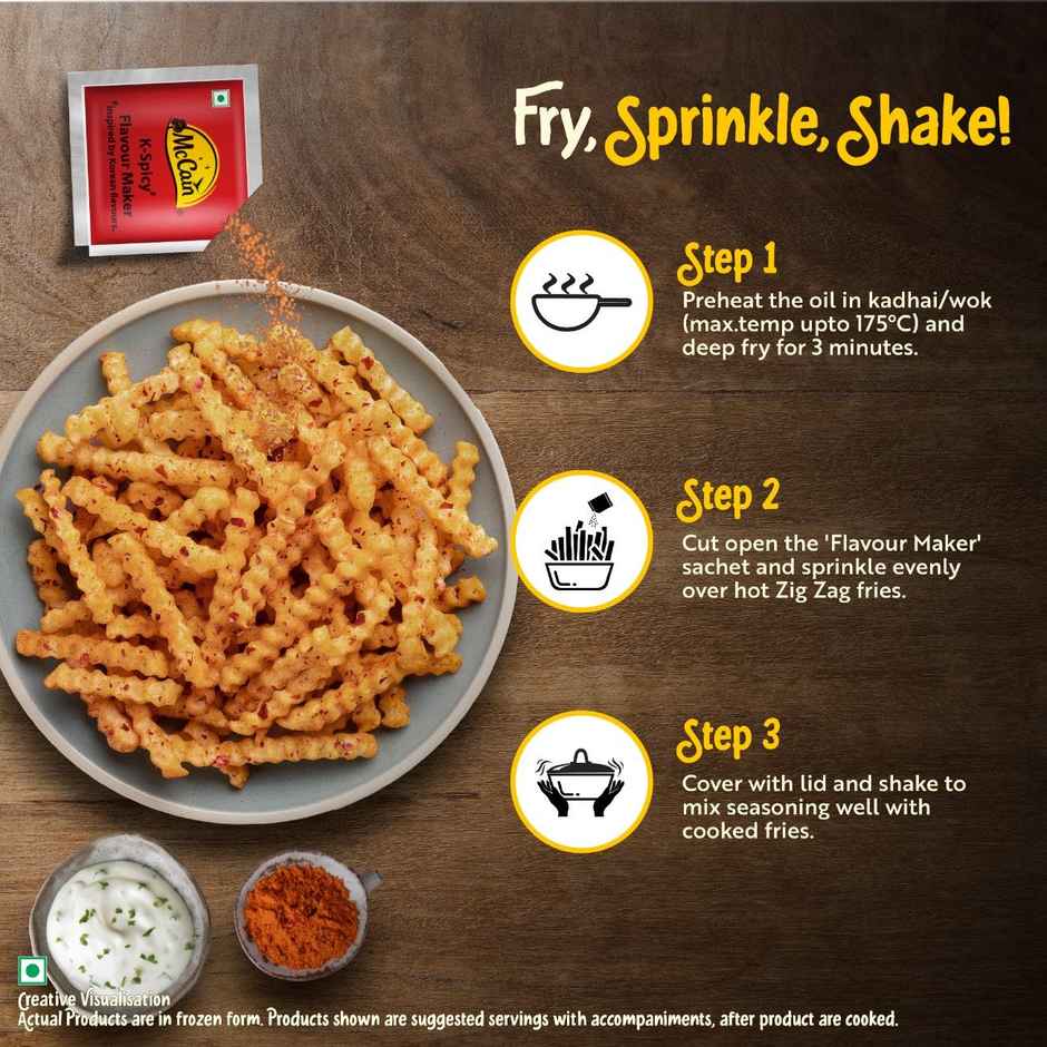 McCain Crazy Fries Masala MixHot 'n' Tangy Combo