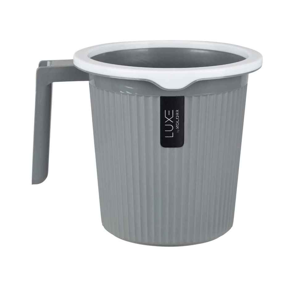 Kolorr Lux Bath Mug | 1.5 Li | Grey | Pack Of 1