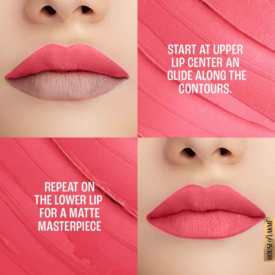 Lakme 9To5 Powerplay Priming Matte Lipstick - Blush Pink