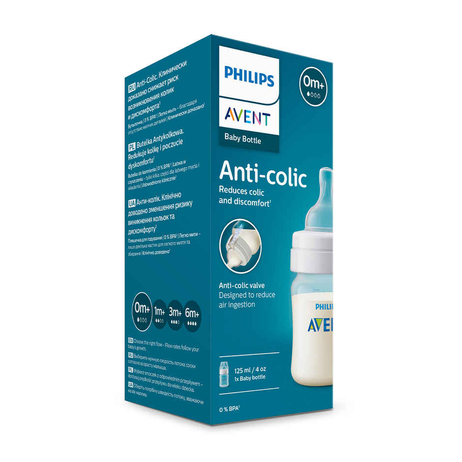 Philips Avent Anti-Colic Baby Feeding Bottles | 4oz/125ml | SCY100/10
