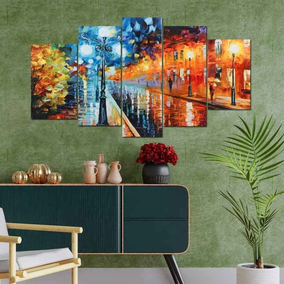 Perpetual Modern Art Wall Decor | Framed Paintings Set | UV Textured
