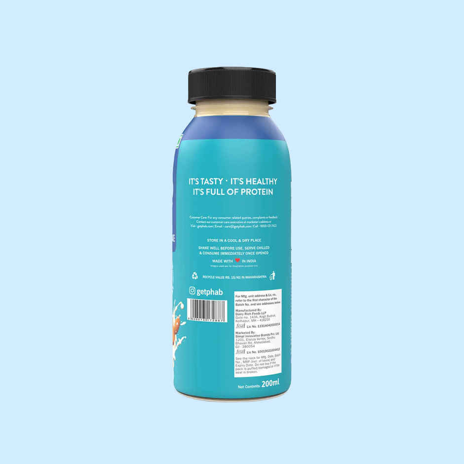 Phab Vanilla & Almond Milkshake 18g Protein Milkshake