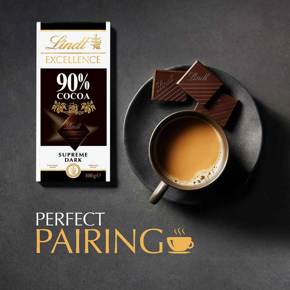 Lindt Excellence 90% Cocoa Supreme Dark Chocolate Bar