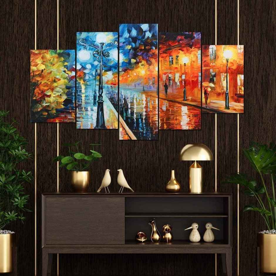 Perpetual Modern Art Wall Decor | Framed Paintings Set | UV Textured