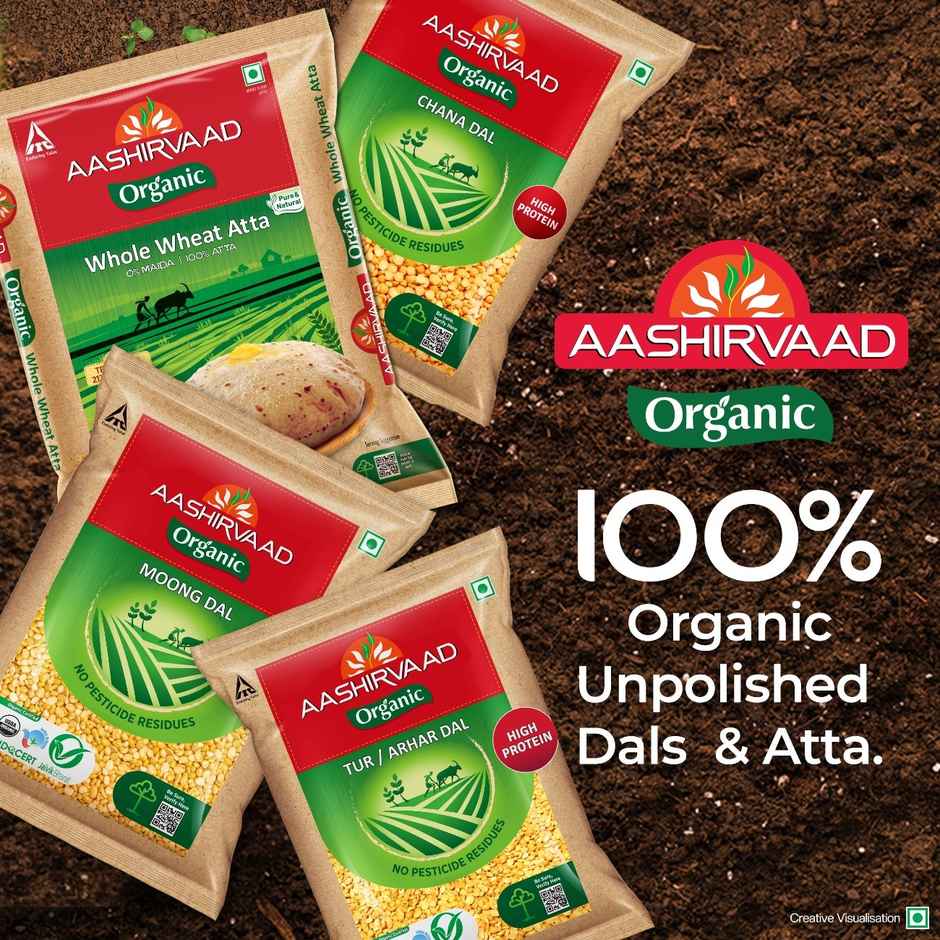 Aashirvaad Organic Whole Wheat Atta, 0% Maida Combo