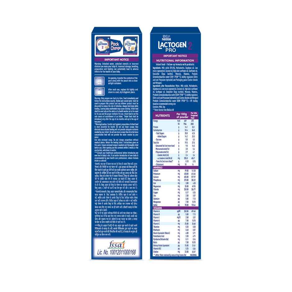 Nestle Lactogen Pro 2 | Follow-Up Formula With Probiotic Combo