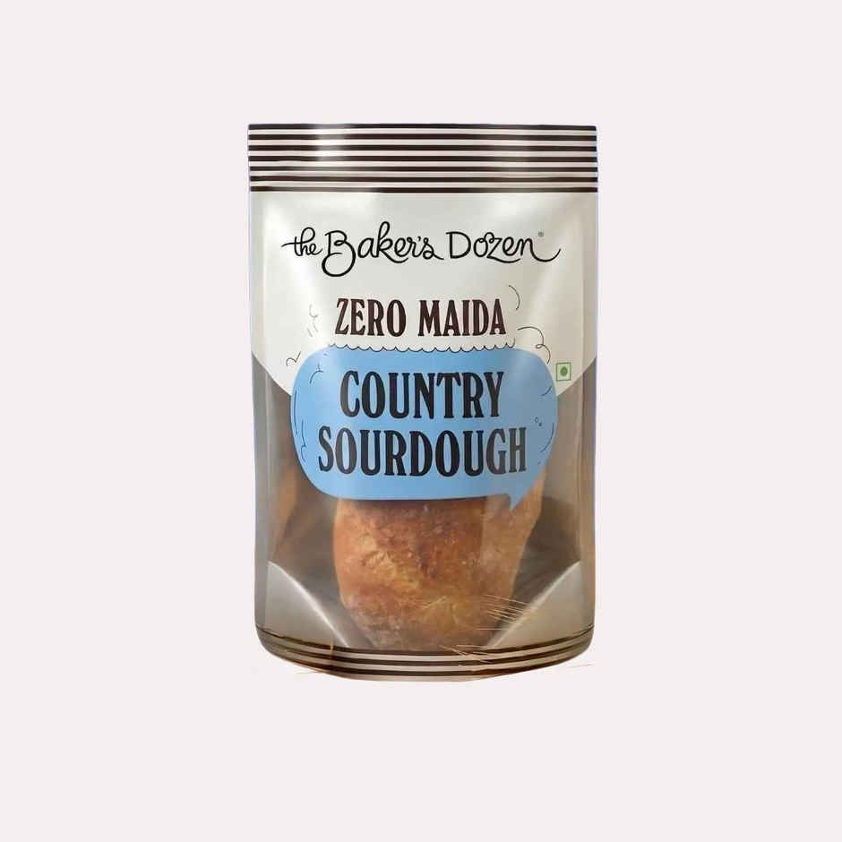 The Baker's Dozen Zero Maida Country Sourdough | Whole Wheat Bread | Artisan Loaf | Clean Label