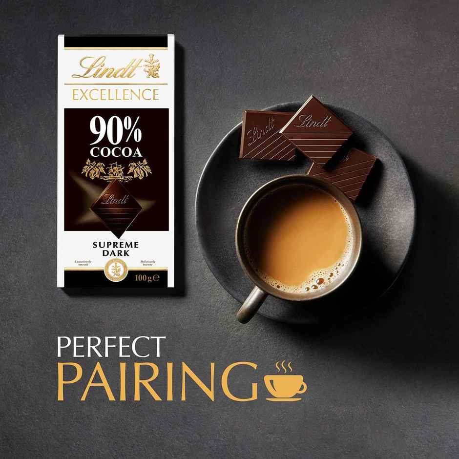 Lindt Excellence 90% Cocoa Supreme Dark Chocolate Bar