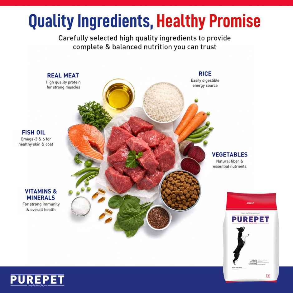 Purepet Meat And Rice Adult Dog FOOD