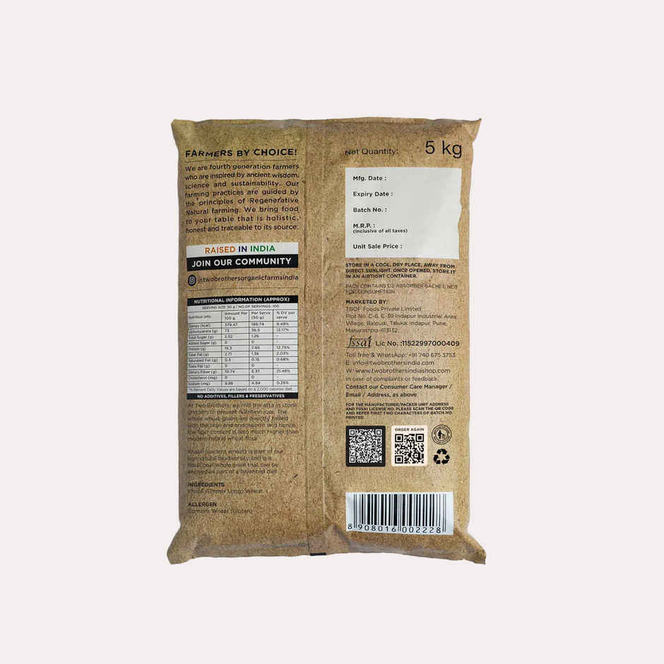Two Brothers Khapli Wheat Atta Stoneground