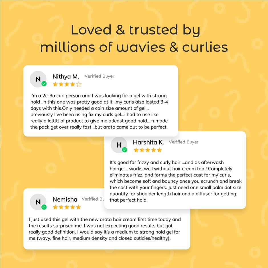 Arata Curl Hair Gel (Definition & Hold)